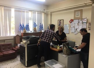 Επίσκεψη υποψήφιου Βουλευτή Δυτικής Αττικής Σταμάτη Πουλή στο 1ο δημοτικό σχολείο Άνω Λιοσίων