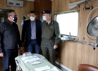 Στην μονάδα στρατού στο Θριάσιο ο Υφυπουργός Υγείας Β. Κοντοζαμάνης