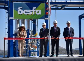 Ρεβυθούσα: Εγκαινιάστηκε η νέα υποδομή φόρτωσης υγροποιημένου φυσικού αερίου – Ενδιαφέρον και από την Ουκρανία