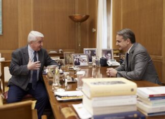 Συνάντηση Μητσοτάκη-Μπούρα για τα θέματα της Δυτικής Αττικής
