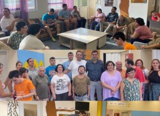 Ο Κλεάνθης Βαρελάς στον σύλλογο ΑΜΕΑ Μεγάρων