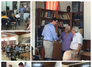 Ο Κλεάνθης Βαρελάς στην γενική συνέλευση της κοινότητας Κινέτας