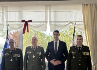 Τελετή παράδοσης-παραλαβής στη Διοίκηση Σχολής Πυροβολικού στην Νέα Πέραμο