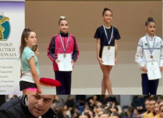 Πρωταθλήτρια Ελλάδος για 3η συνεχόμενη χρονιά η Κωνσταντίνα Αθανασίου στη Ρυθμική Γυμναστική με τον ΓΑΣ Ευνίκη Ελευσίνας