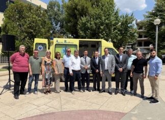 Ενίσχυση των υπηρεσιών Υγείας του Δήμου Ασπροπύργου με την παραλαβή ασθενοφόρου από το Υπουργείο Υγείας
